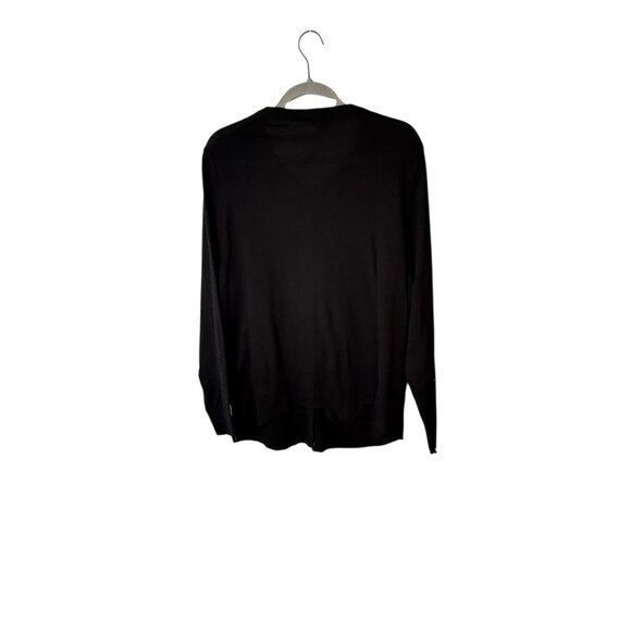 Torrid Womens Black Button-Front Cardigan Sweater Size 1 Lightweight Long Sleeve - Picture 3 of 4